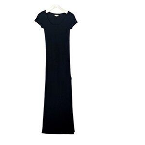 SILENCE & NOISE URBAN O Womens Bodycon Sweater Dress SZ S Ribbed Maxi Knit‎ Slit